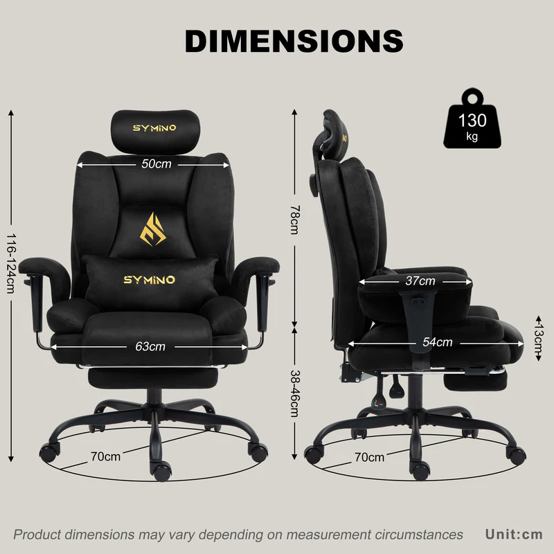 Ergonomic Gaming Chair with Footrest