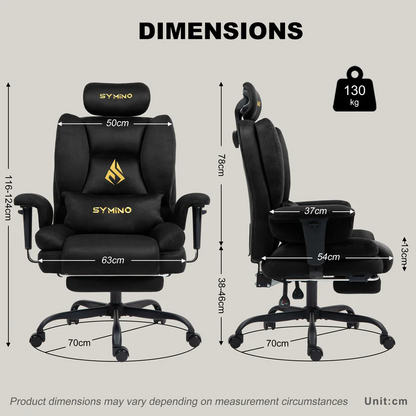 Ergonomic Gaming Chair with Footrest