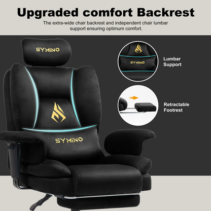 Ergonomic Gaming Chair with Footrest