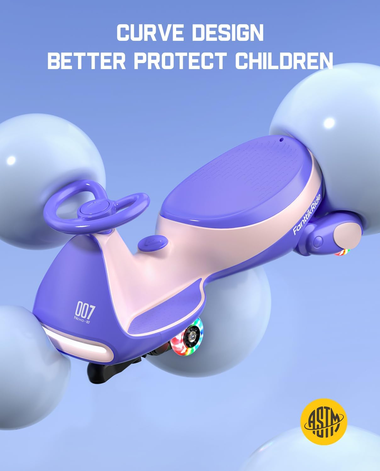 N7 Pro Electric 2 in 1 Wiggle Car