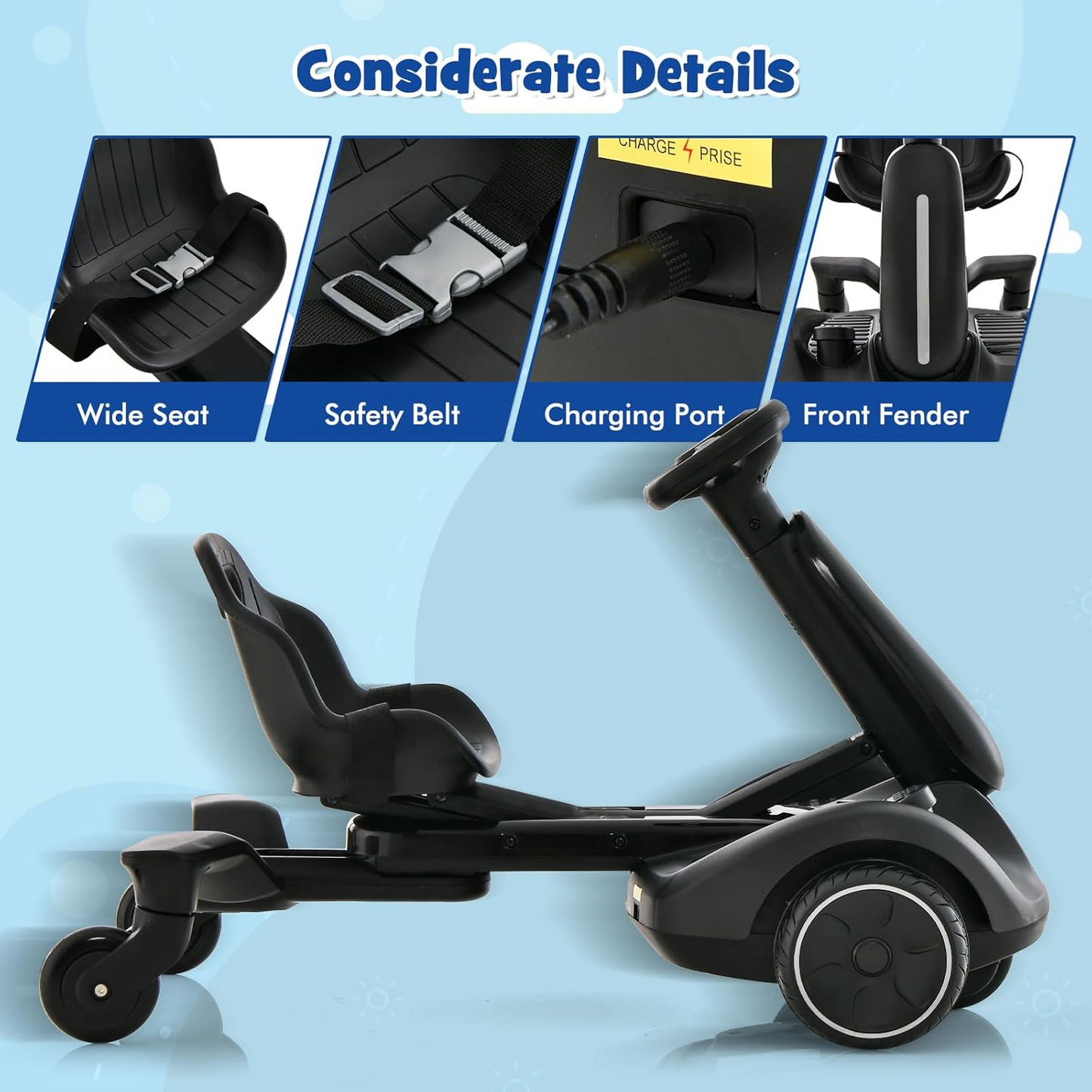 Kids Electric Drift Car with 360° Spin