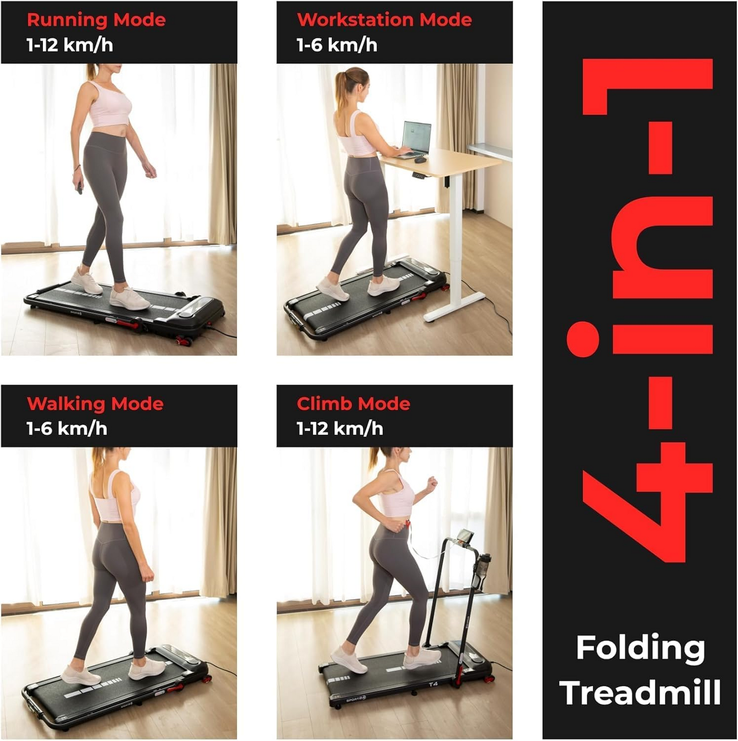 Foldable Home Walking Pad Treadmill