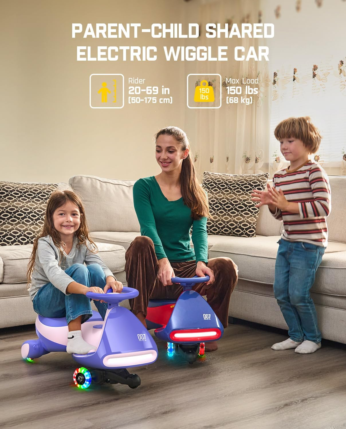 N7 Pro Electric 2 in 1 Wiggle Car