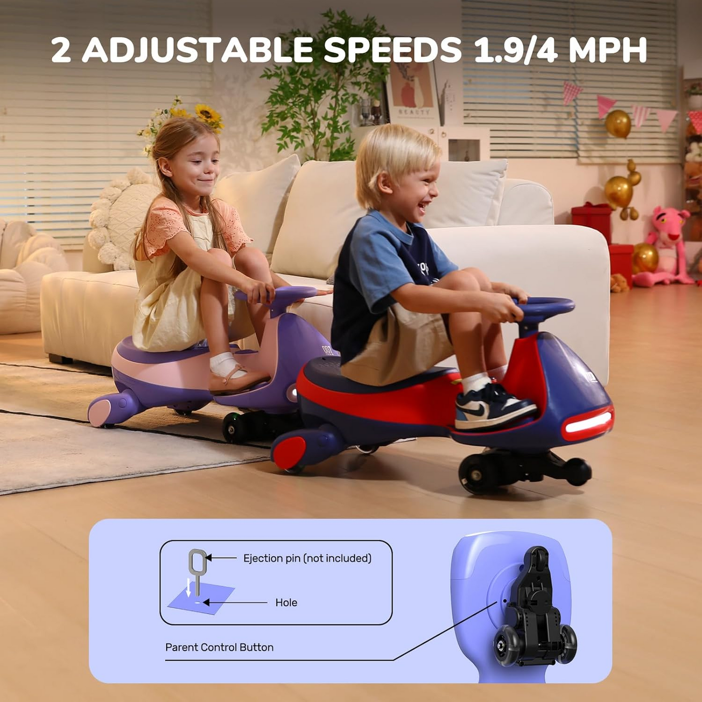 N7 Pro Electric 2 in 1 Wiggle Car