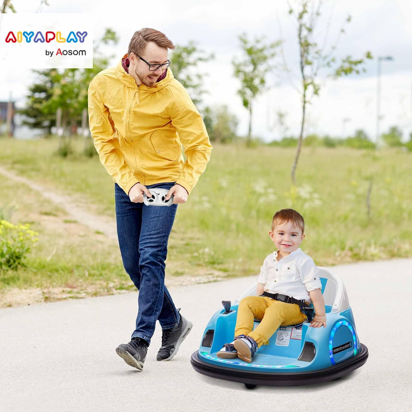 360 Degrees Rotation 12V Kids Bumper Car with Remote Control